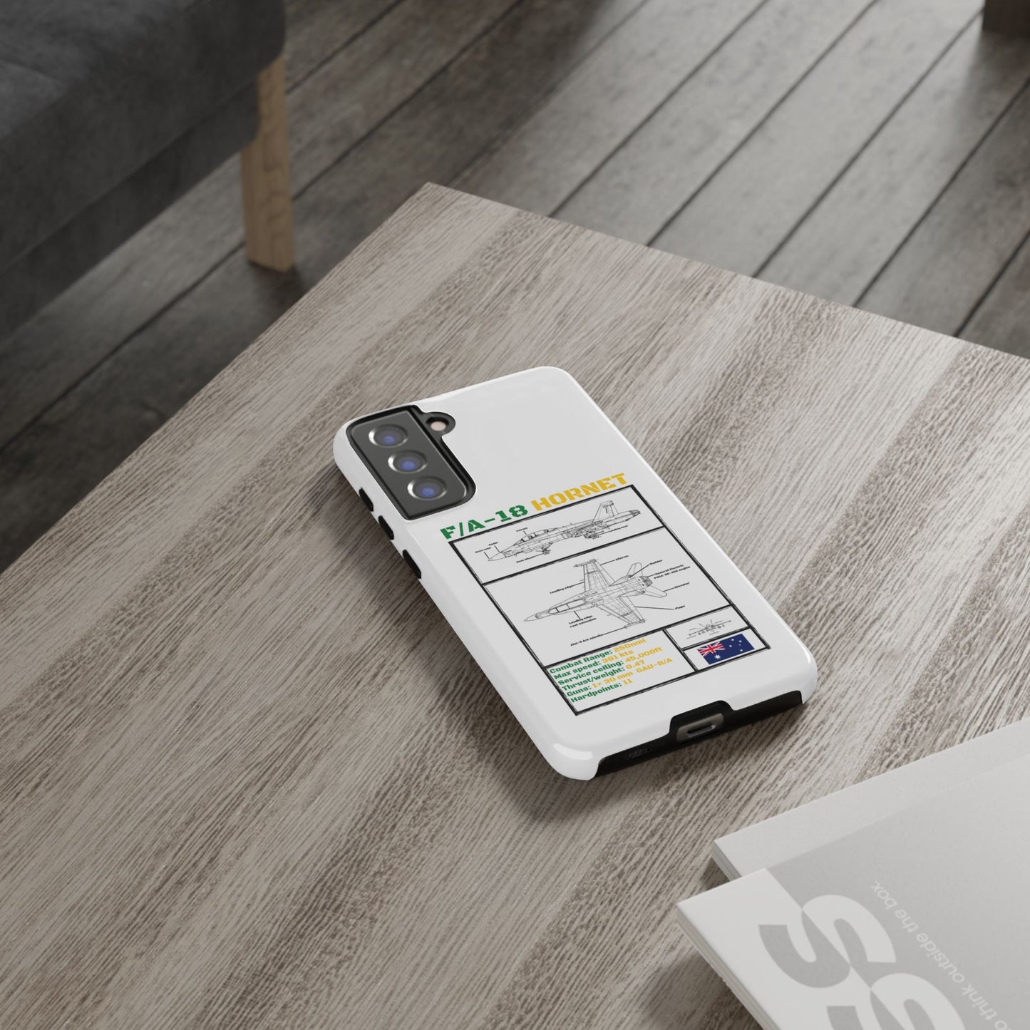 F/A-18 Hornet Schematic edition phone case (RAAF Colour-Way)