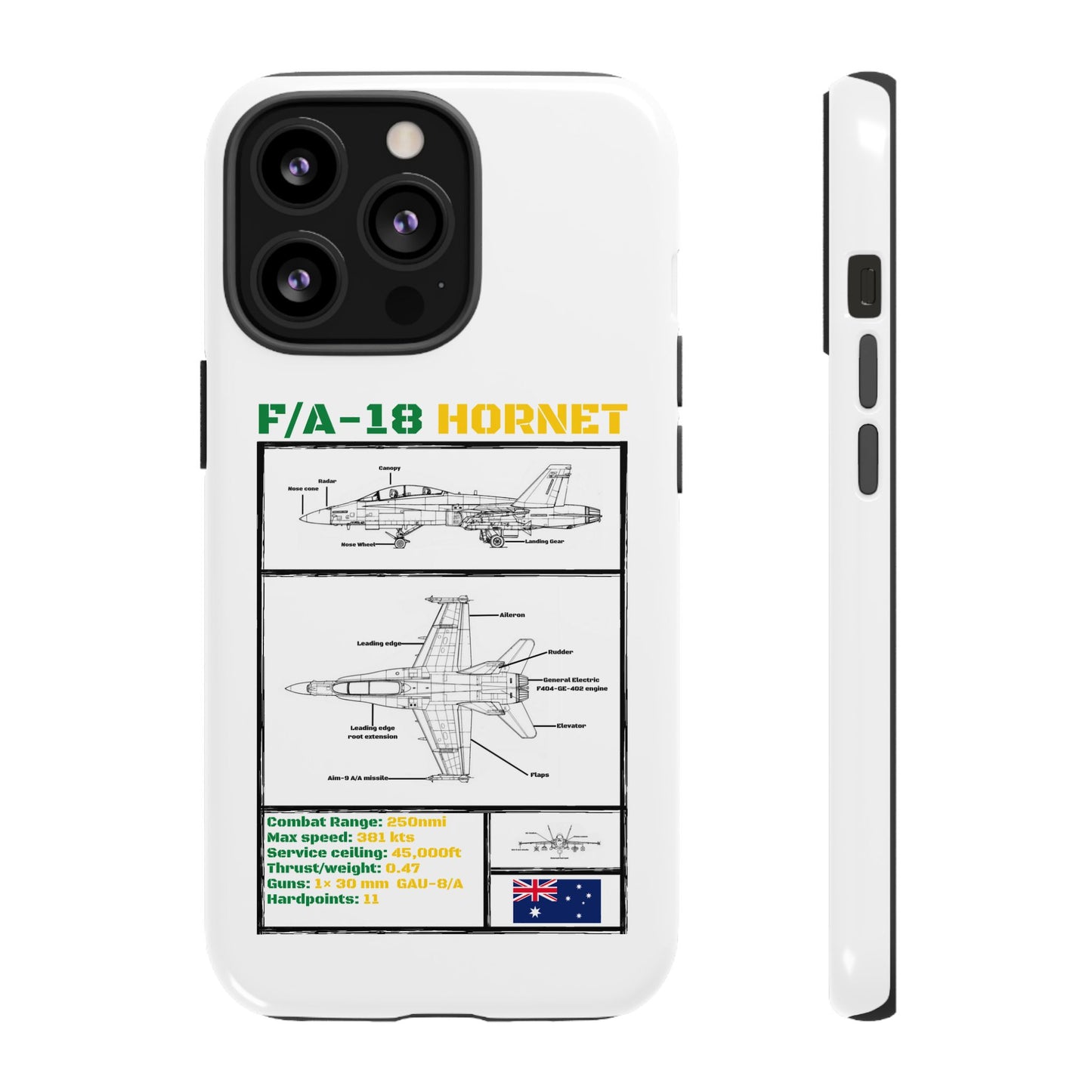 F/A-18 Hornet Schematic edition phone case (RAAF Colour-Way)