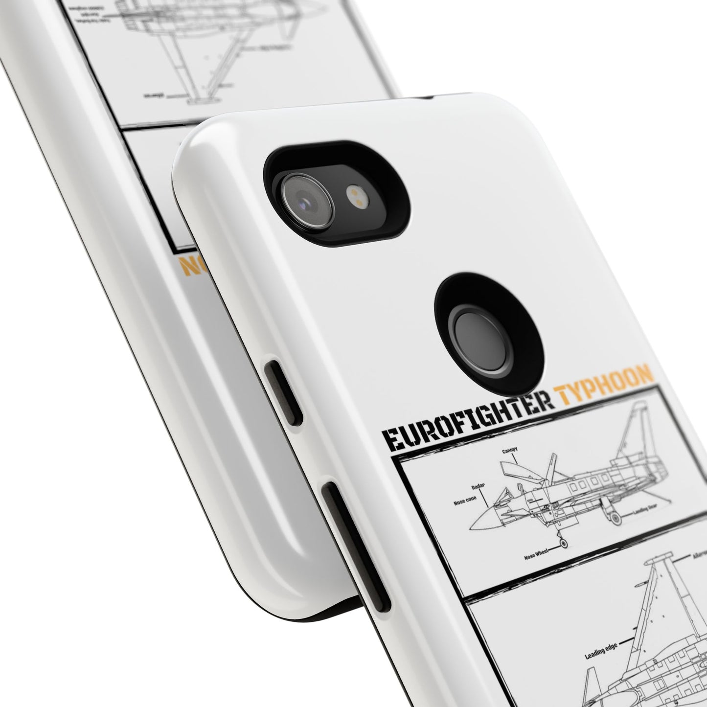 Eurofighter typhoon Schematic edition phone case (Luftwaffe Colour-Way)