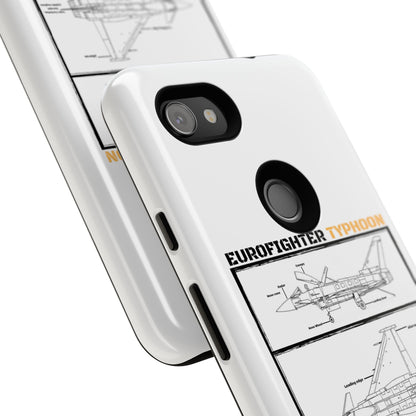 Eurofighter typhoon Schematic edition phone case (Luftwaffe Colour-Way)