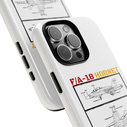 F/A-18 Hornet Schematic edition phone case (EDA Colour-Way)