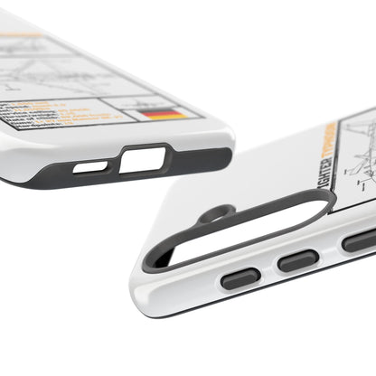 Eurofighter typhoon Schematic edition phone case (Luftwaffe Colour-Way)