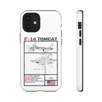 F-14 Tomcat Schematic edition phone case (USAF Colour-Way)