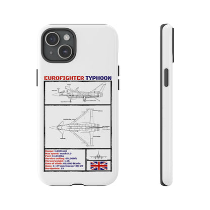 Eurofighter typhoon Schematic edition phone case (RAF Colour-Way)