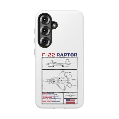 F-22 Raptor Schematic edition phone case (USAF Colour-Way)