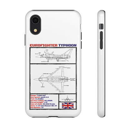 Eurofighter typhoon Schematic edition phone case (RAF Colour-Way)
