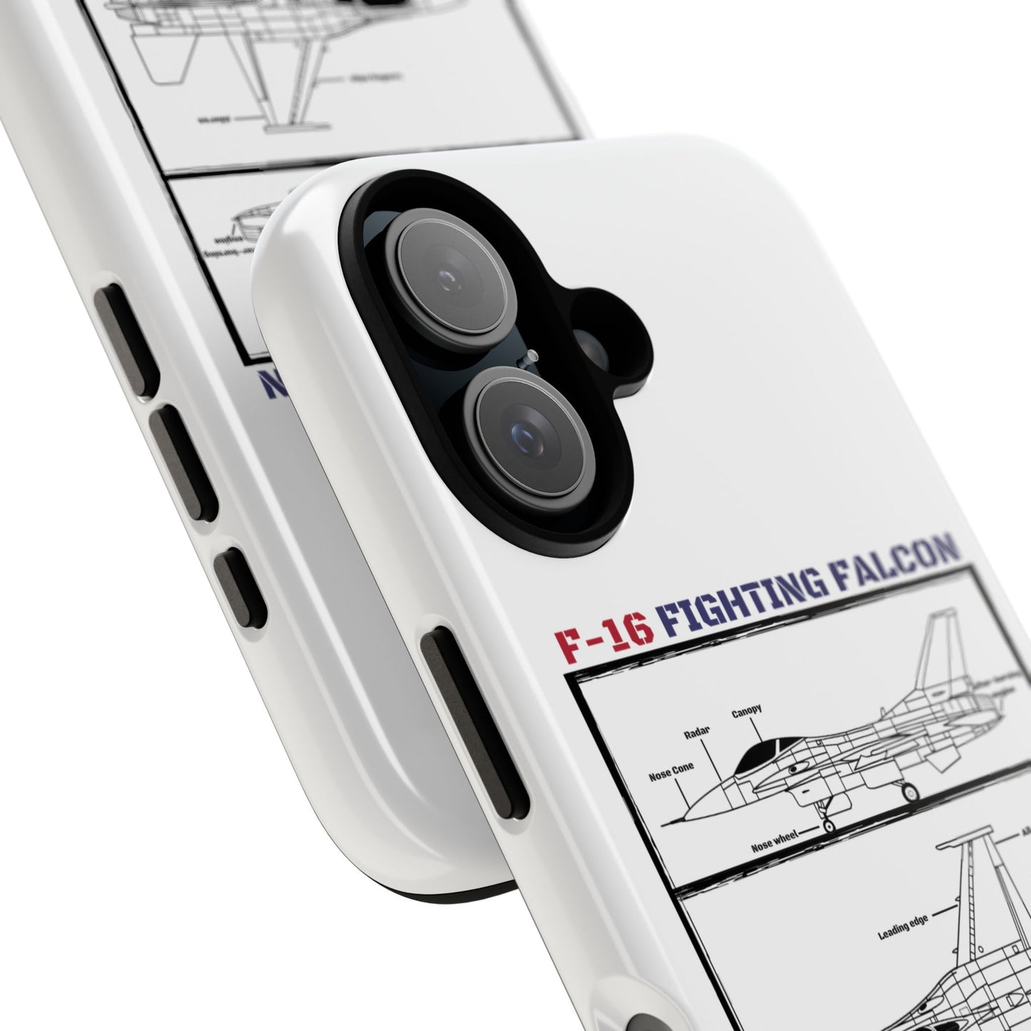 F-16 Fighting Falcon Schematic edition phone case (USAF Colour-Way)