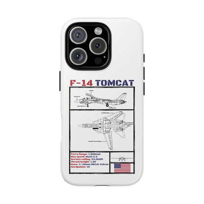 F-14 Tomcat Schematic edition phone case (USAF Colour-Way)