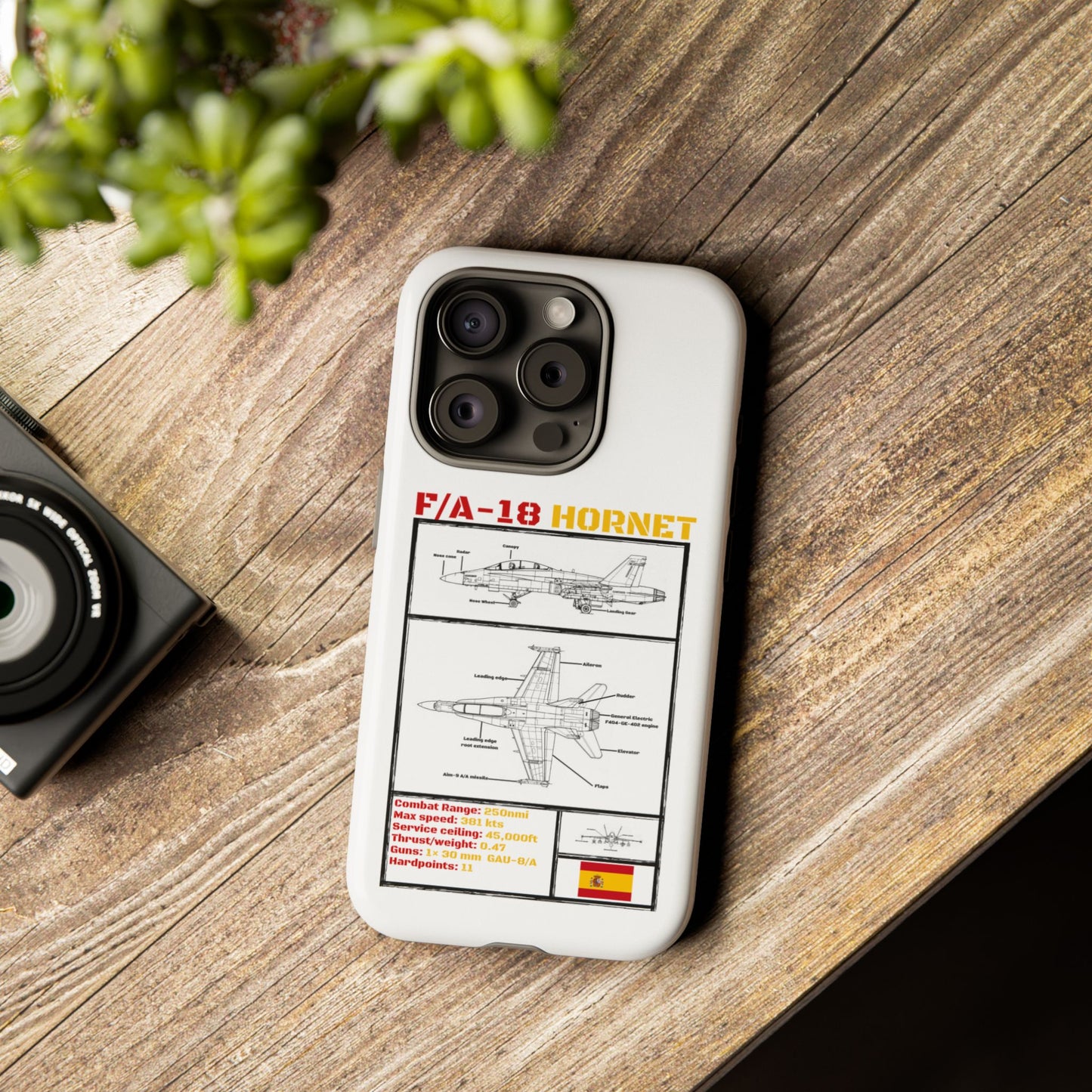 F/A-18 Hornet Schematic edition phone case (EDA Colour-Way)