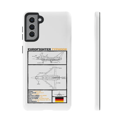 Eurofighter typhoon Schematic edition phone case (Luftwaffe Colour-Way)