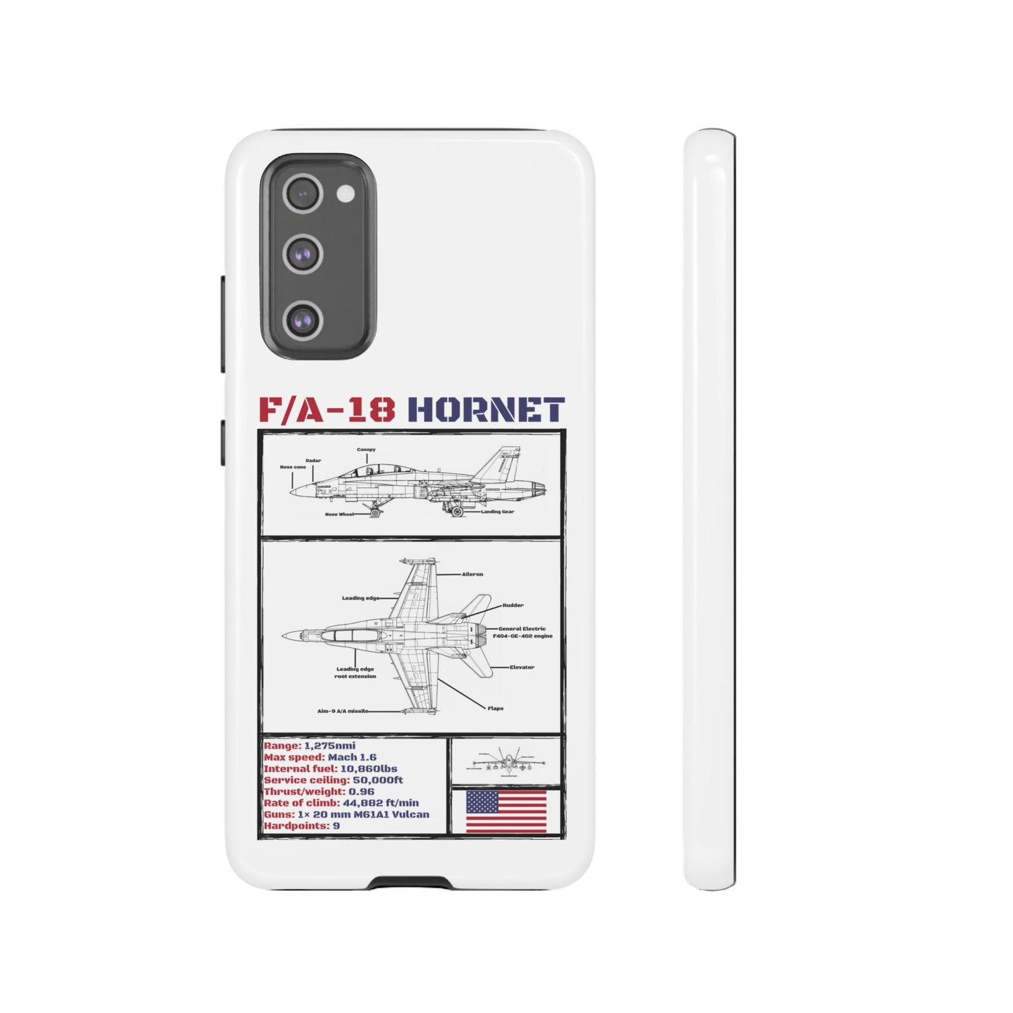 F/A-18 Hornet Schematic edition phone case