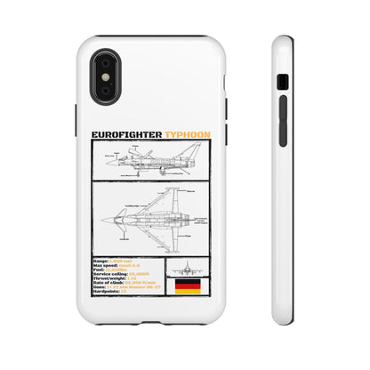 Eurofighter typhoon Schematic edition phone case (Luftwaffe Colour-Way)