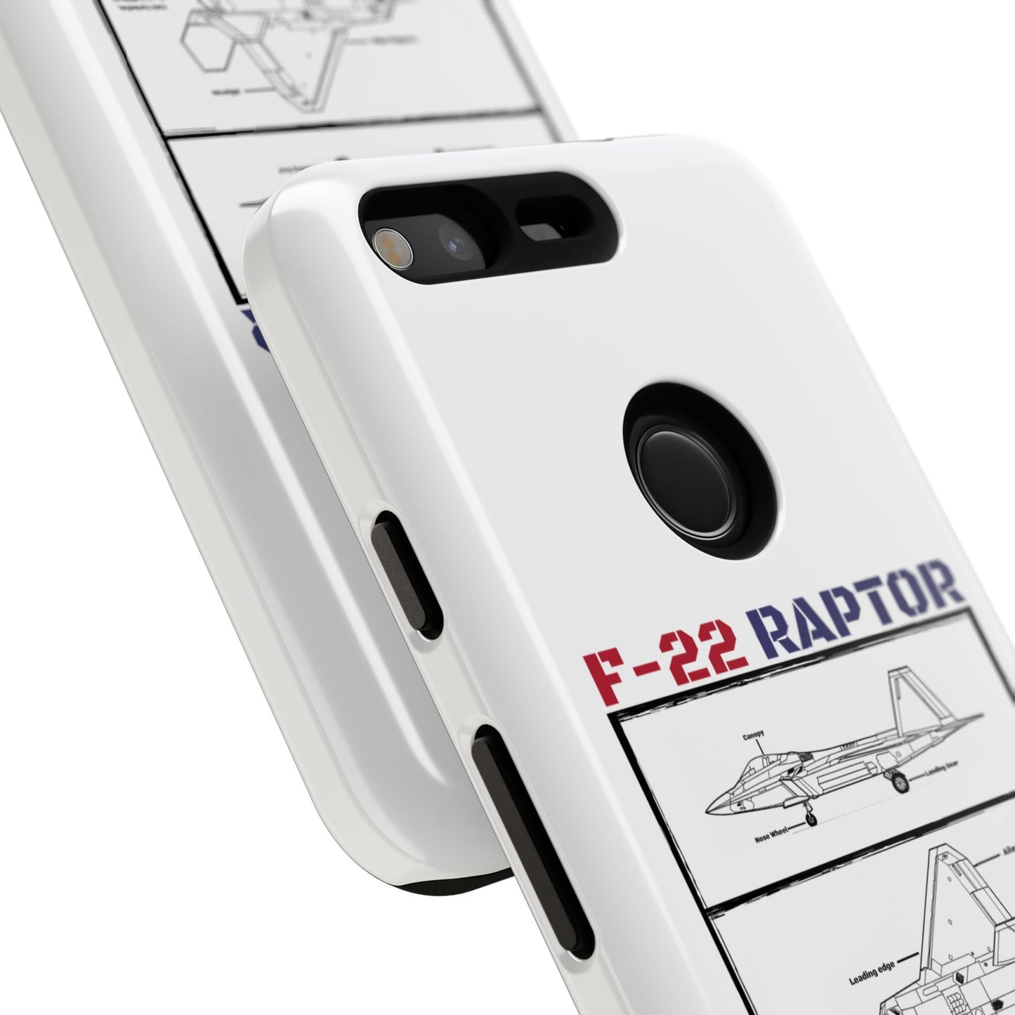 F-22 Raptor Schematic edition phone case (USAF Colour-Way)