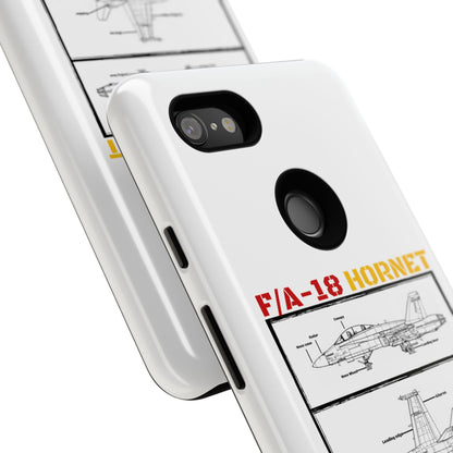 F/A-18 Hornet Schematic edition phone case (EDA Colour-Way)