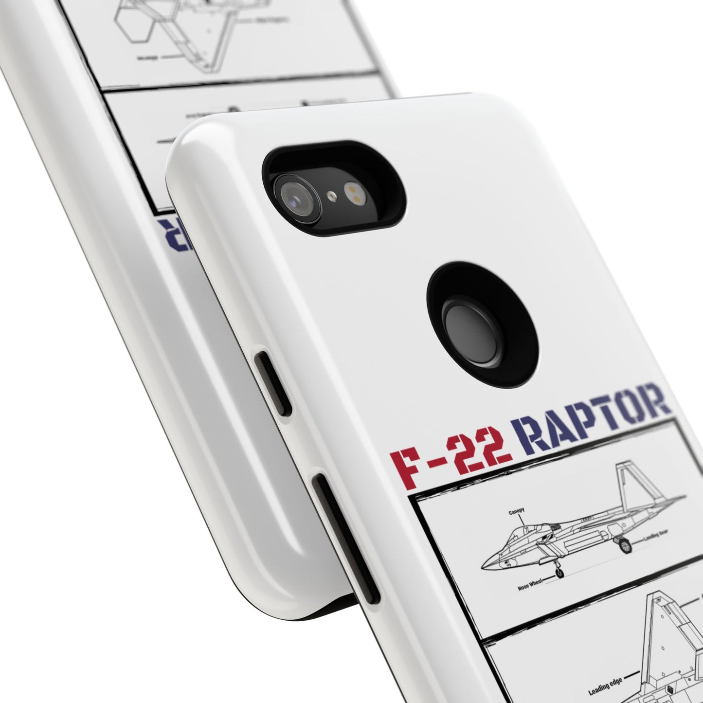 F-22 Raptor Schematic edition phone case (USAF Colour-Way)