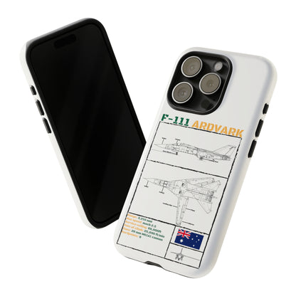 F111 Aardvark  Schematic Durable Phone Case (RAAF colouways)