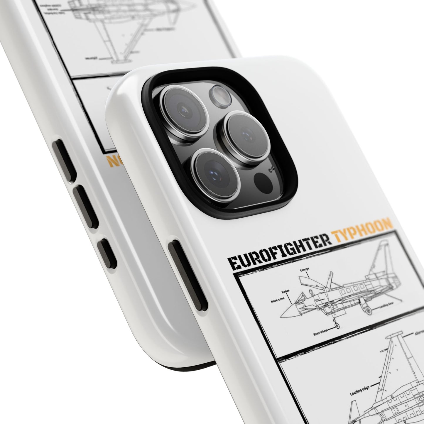 Eurofighter typhoon Schematic edition phone case (Luftwaffe Colour-Way)