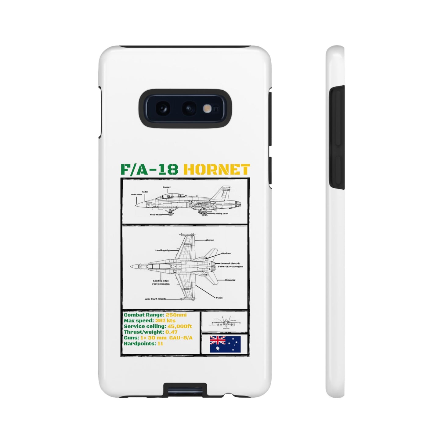 F/A-18 Hornet Schematic edition phone case (RAAF Colour-Way)