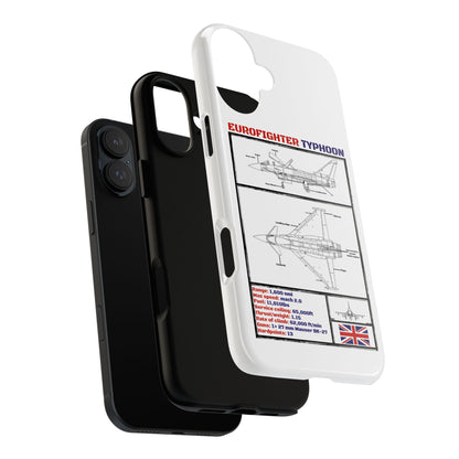 Eurofighter typhoon Schematic edition phone case (RAF Colour-Way)