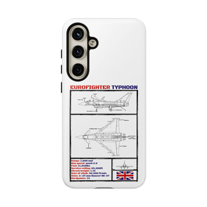 Eurofighter typhoon Schematic edition phone case (RAF Colour-Way)