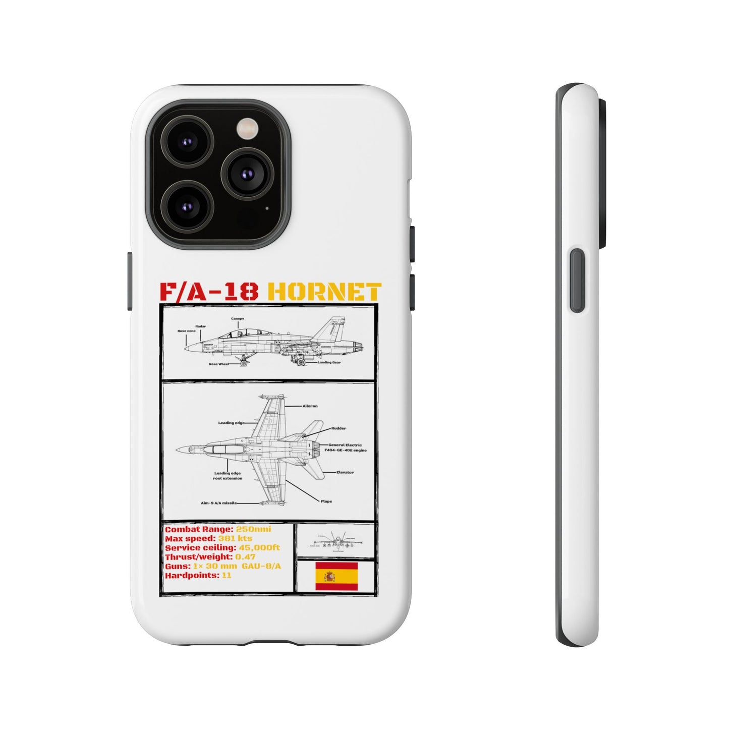F/A-18 Hornet Schematic edition phone case (EDA Colour-Way)