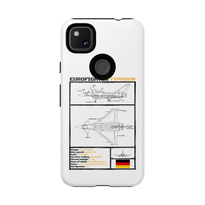 Eurofighter typhoon Schematic edition phone case (Luftwaffe Colour-Way)