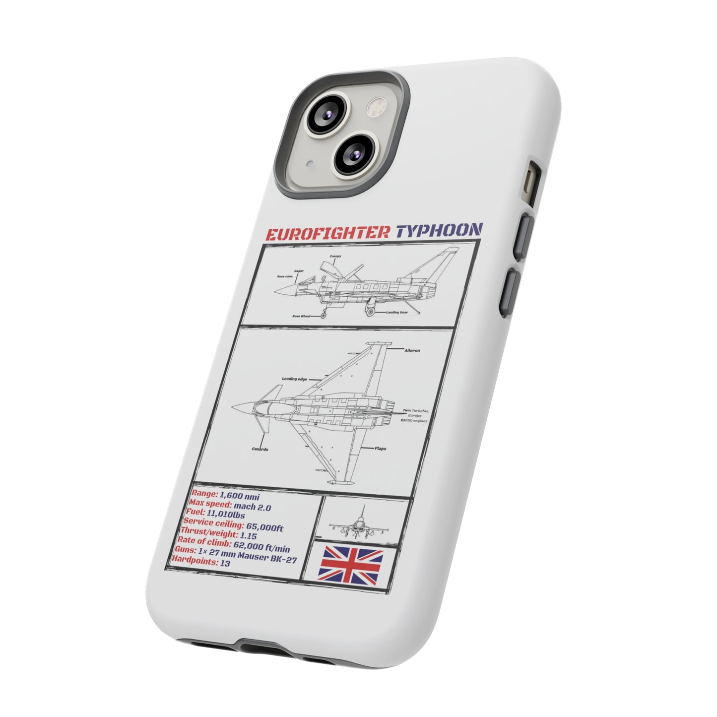 Eurofighter Typhoon Rigid Phone Case (RAF colour-ways)