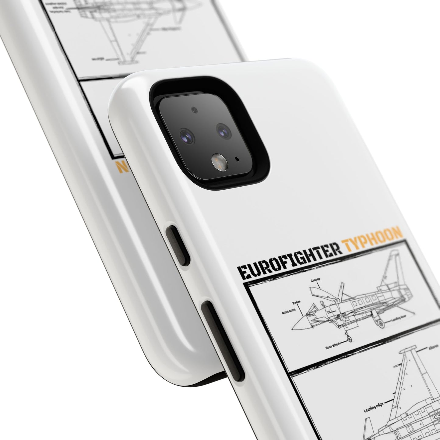 Eurofighter typhoon Schematic edition phone case (Luftwaffe Colour-Way)