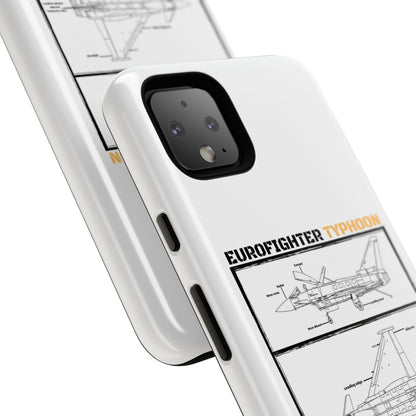 Eurofighter typhoon Schematic edition phone case (Luftwaffe Colour-Way)