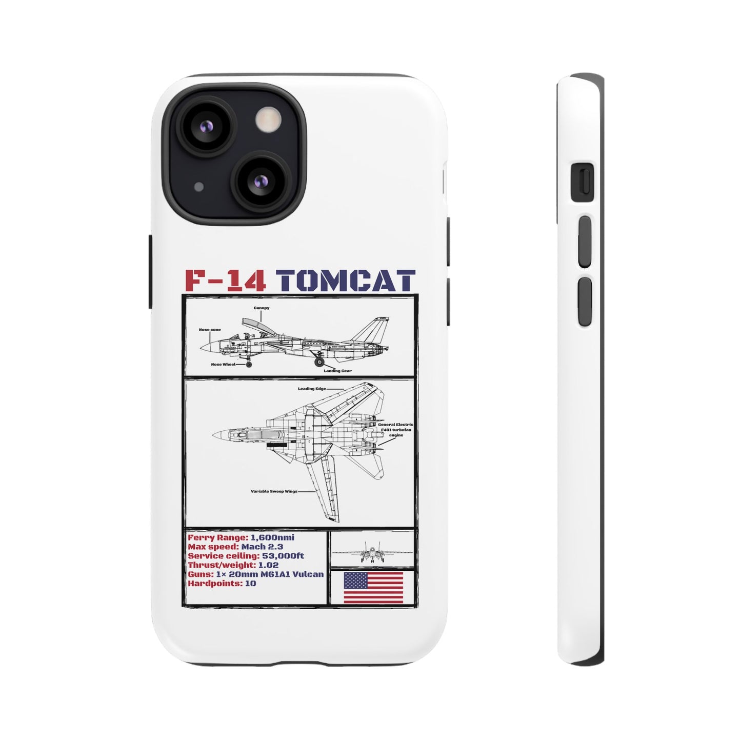 F-14 Tomcat Schematic edition phone case