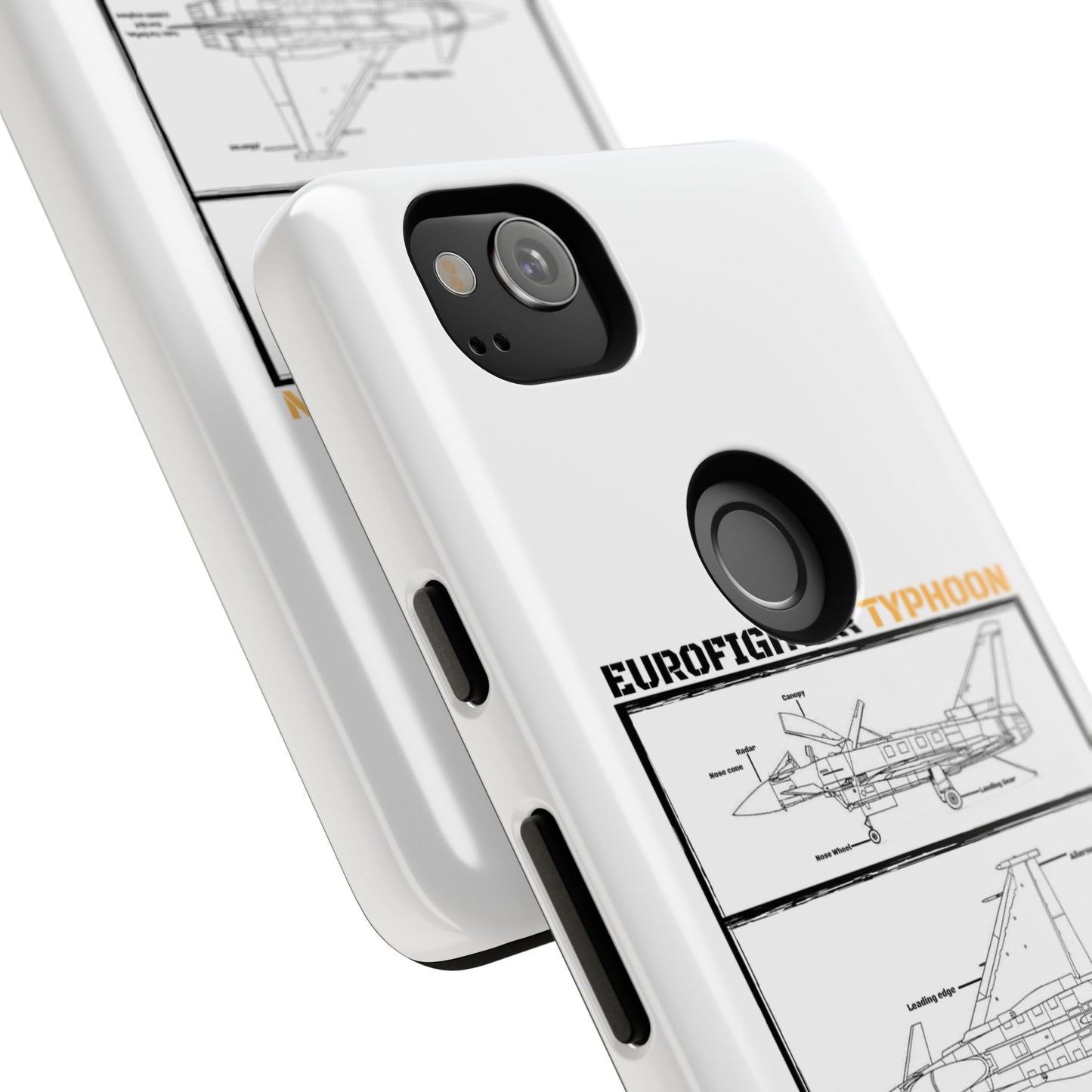 Eurofighter typhoon Schematic edition phone case (Luftwaffe Colour-Way)