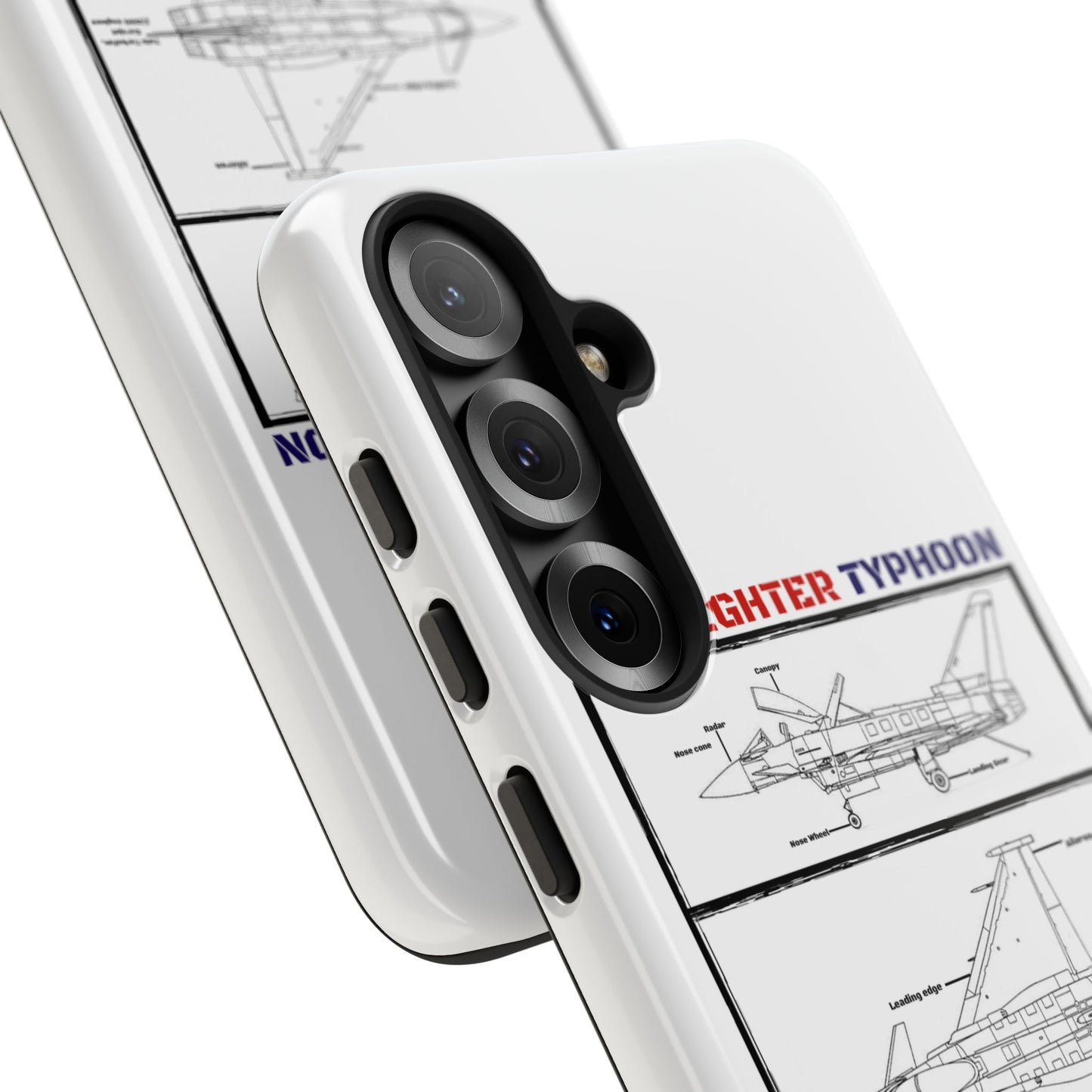 Eurofighter typhoon Schematic edition phone case (RAF Colour-Way)