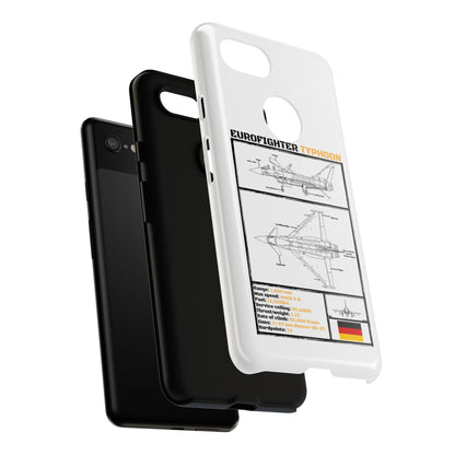 Eurofighter typhoon Schematic edition phone case (Luftwaffe Colour-Way)
