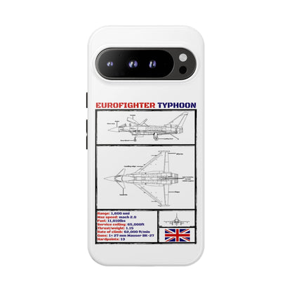 Eurofighter typhoon Schematic edition phone case (RAF Colour-Way)