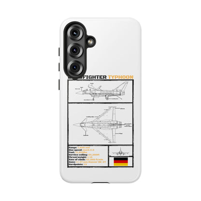 Eurofighter typhoon Schematic edition phone case (Luftwaffe Colour-Way)