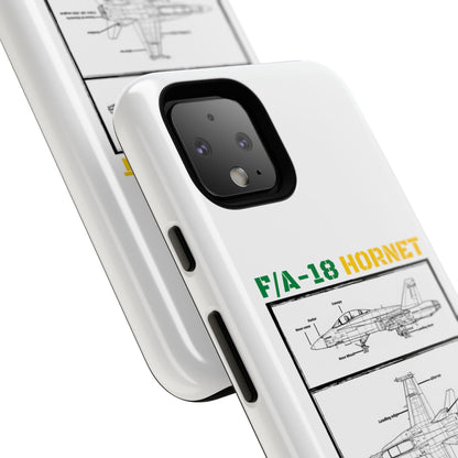 F/A-18 Hornet Schematic edition phone case (RAAF Colour-Way)