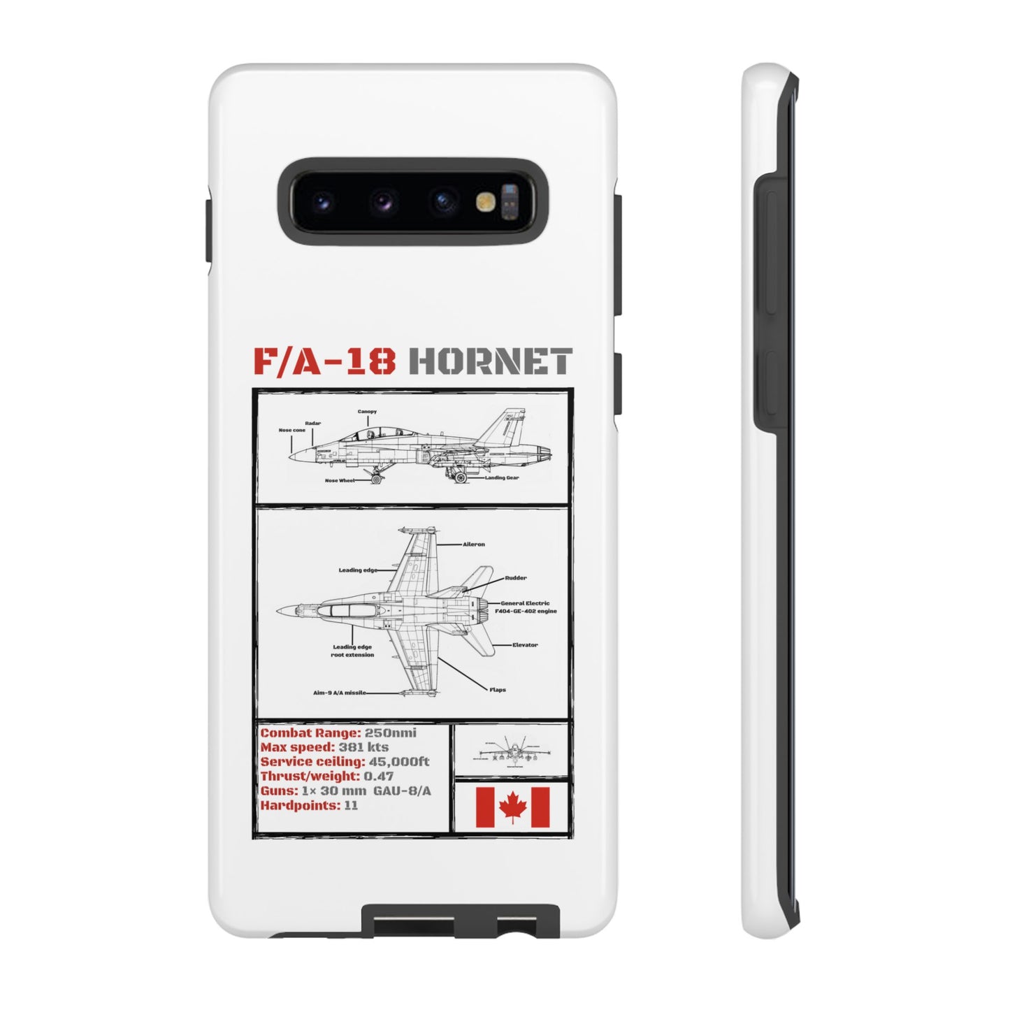 F/A-18 Hornet Schematic edition phone case (RCAF Colour-Way)
