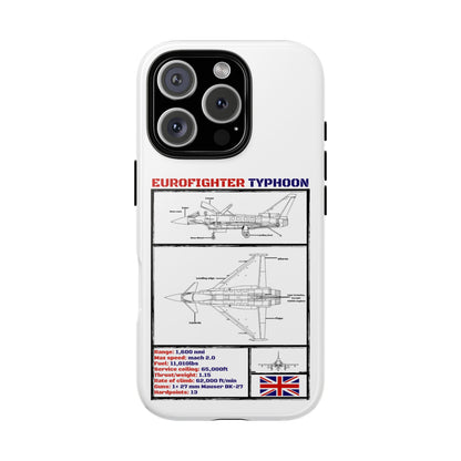 Eurofighter typhoon Schematic edition phone case (RAF Colour-Way)