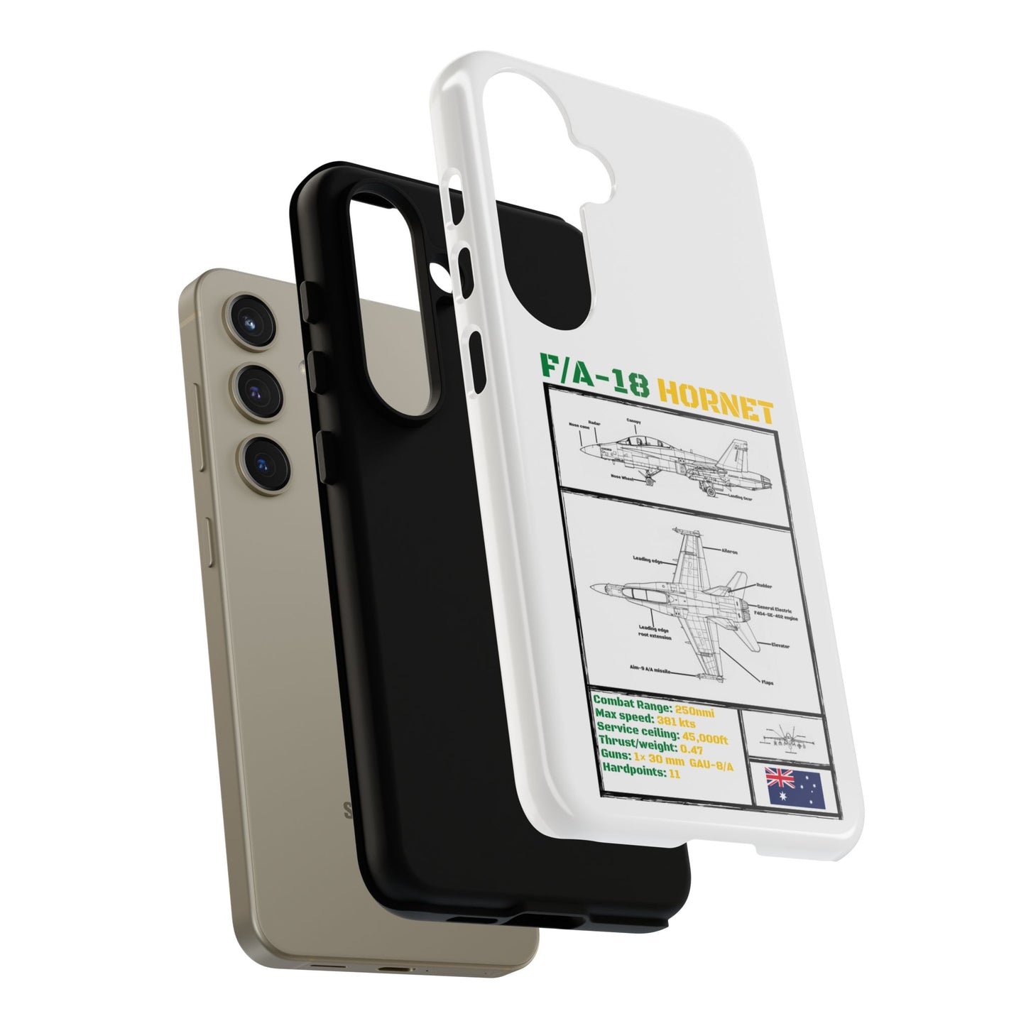 F/A-18 Hornet Schematic edition phone case (RAAF Colour-Way)