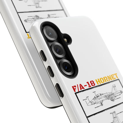 F/A-18 Hornet Schematic edition phone case (EDA Colour-Way)