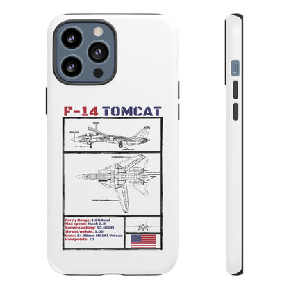 F-14 Tomcat Schematic edition phone case