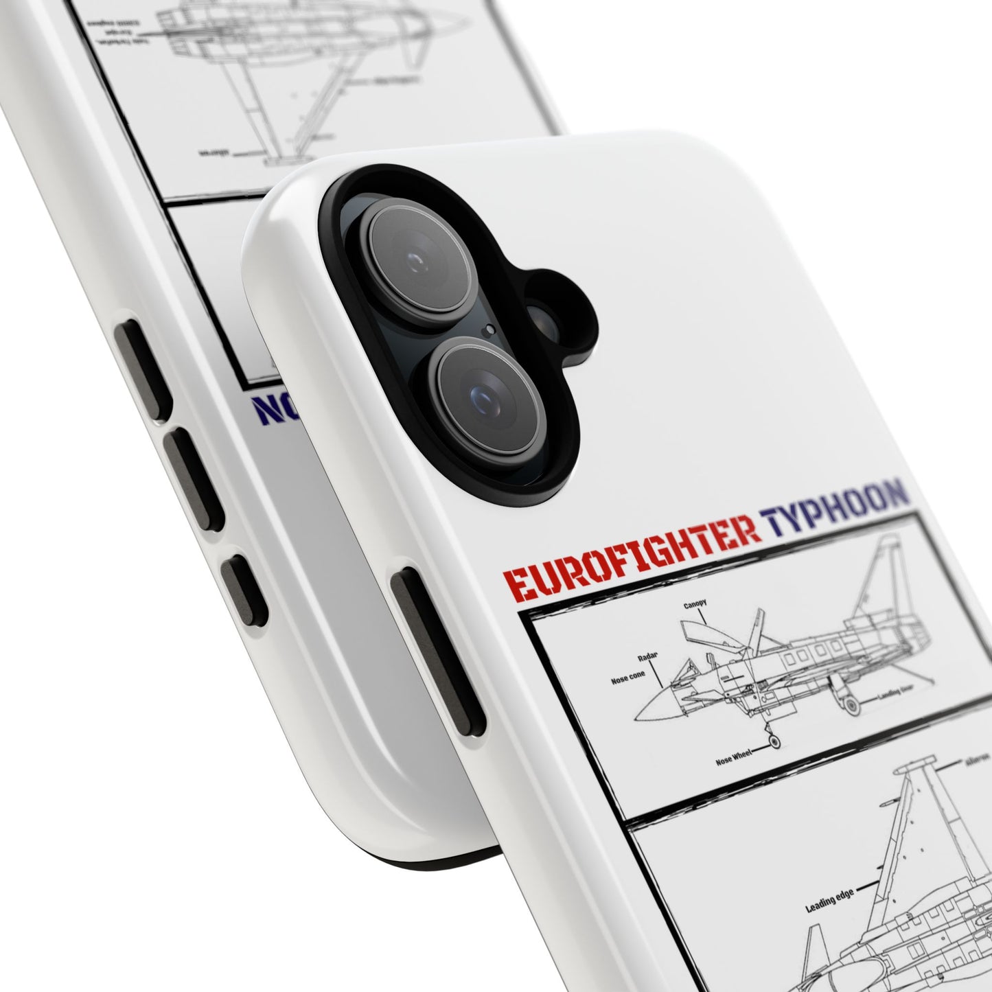 Eurofighter typhoon Schematic edition phone case (RAF Colour-Way)