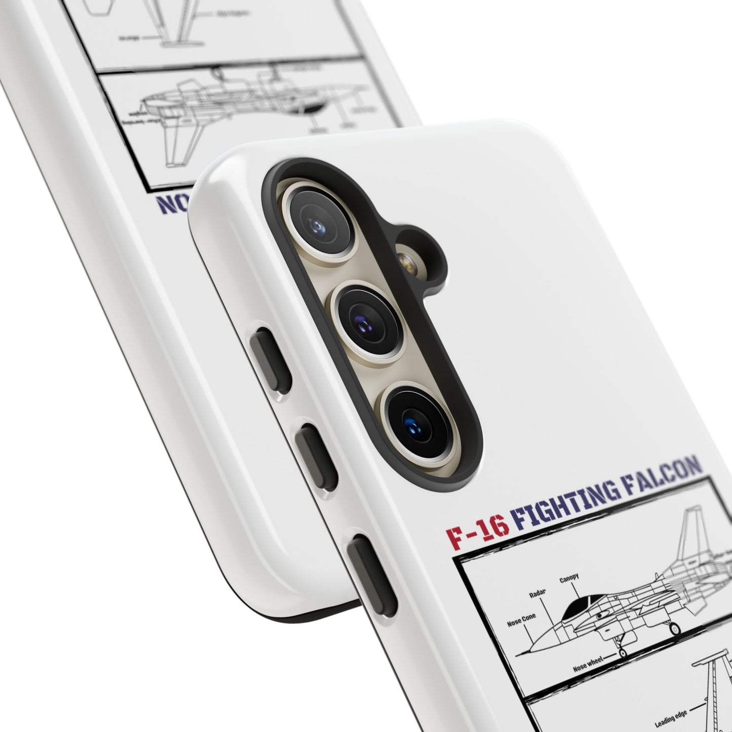 F-16 Fighting Falcon Schematic edition phone case (USAF Colour-Way)
